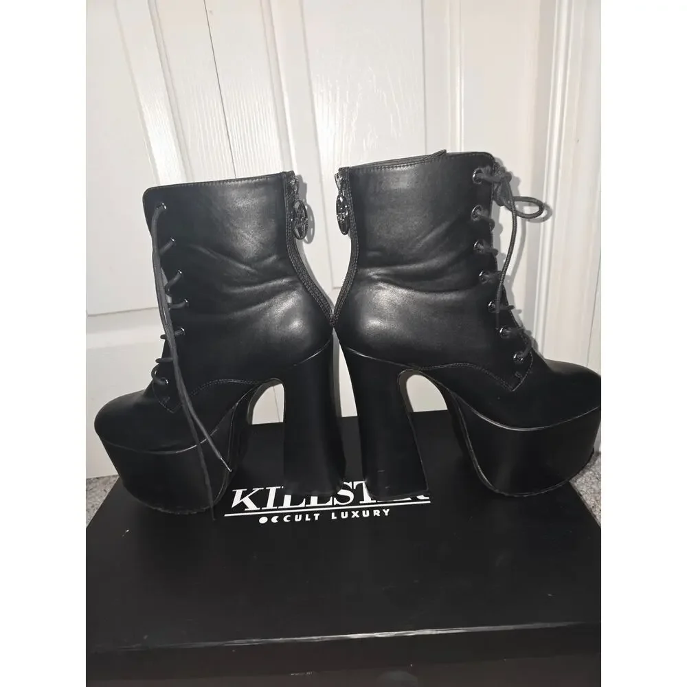 Killstar Hell-O Faux Leather Platform Bootie Size 9